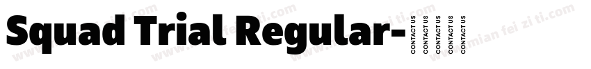 Squad Trial Regular字体转换